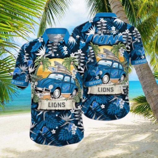 Detroit Lions NFL Flower Hawaii Shirt Summer Football Shirts Style Gift