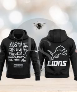 Detroit Lions NFL Justice Opportunity Equity Freedom Hoodie 3D