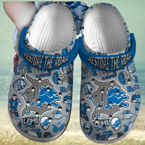 Detroit Lions NFL Sport Crocs Crocband Clogs Shoes Comfortable For Men Women and Kids – Footwearelite Exclusive