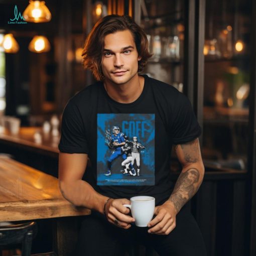 Detroit Lions PR Jare Goff Is The 3rd QB in Franchise History To Win Multiple Playoff Games Joining Tobin Rote and Bobby Layne T Shirt