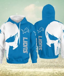 Detroit Lions Skull All Over Printed 3D Hoodie Winter Gift