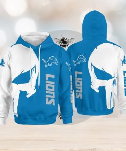 Detroit Lions Skull All Over Printed 3D Hoodie Winter Gift