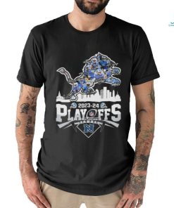 Detroit Lions Skyline Playoffs 2023 2024 Signatures Shirt