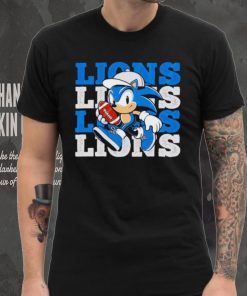 Detroit Lions Sonic the Hedgehog shirt