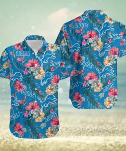 Detroit Lions Summer Button Up Shirt Hawaiian Shirt