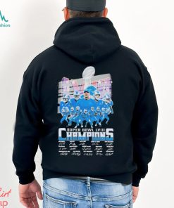 Detroit Lions Super Bowl LVIII 2024 Champions Signatures Shirt