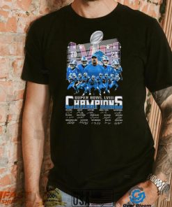 Detroit Lions Super Bowl Lviii 2024 Champions Signatures Shirt