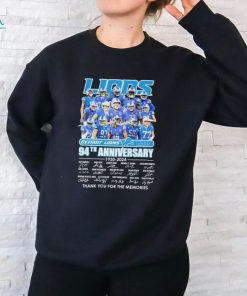 Detroit Lions Team Football 94th anniversary 1930 2024 thank you for the memories signatures shirt