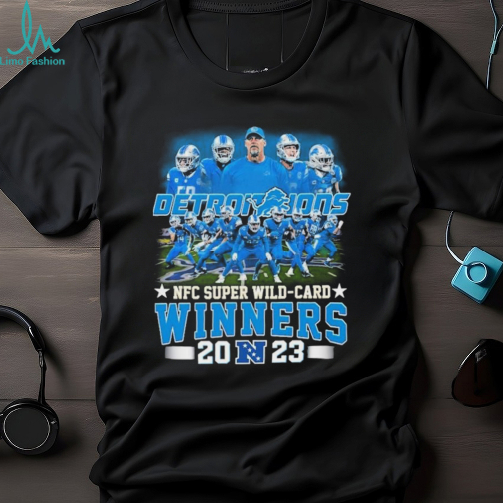 Detroit Lions Team NFC Super Wild Card Winners 2023 Shirt Detroit Lions Team NFC Super Wild Card Winners 2023 Shirt