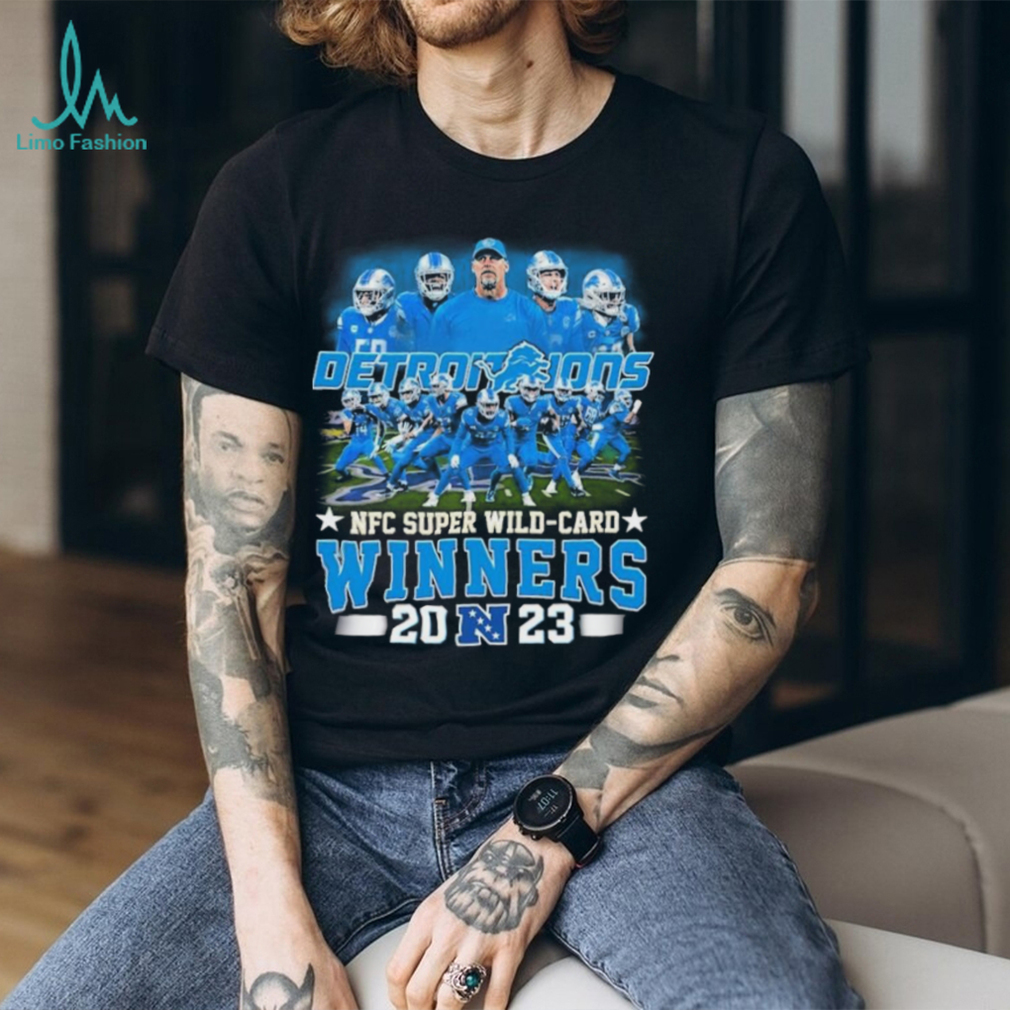 Detroit Lions Team NFC Super Wild Card Winners 2023 Shirt Detroit Lions Team NFC Super Wild Card Winners 2023 Shirt