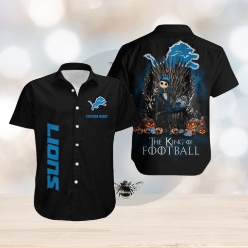 Detroit Lions The King Of Football Custom Name Hawaiian Shirt