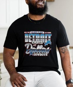 Detroit Lions Vs Dallas Cowboys NFC Head to Head AT&T Stadium Logo Shirts