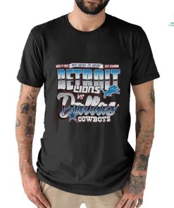 Detroit Lions Vs Dallas Cowboys NFC Head to Head AT&T Stadium Logo Shirts