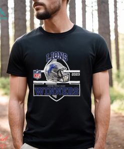 Detroit Lions Winners Champions 2023 Super Wild Card NFL Divisional Helmet Logo T Shirt