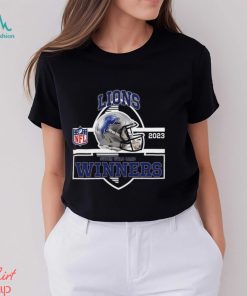 Detroit Lions Winners Champions 2023 Super Wild Card NFL Divisional Helmet Logo T Shirt