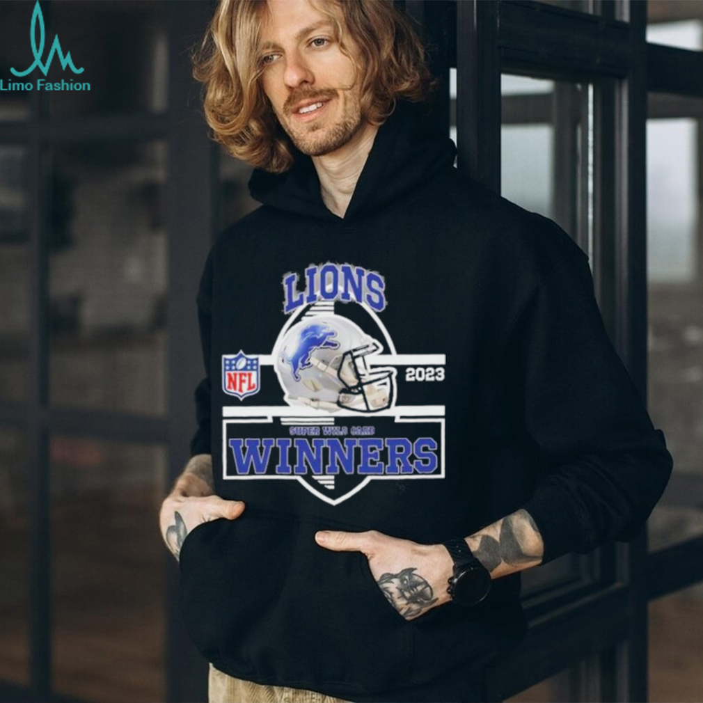 Detroit Lions Winners Champions 2023 Super Wild Card NFL Divisional Helmet Logo shirt Detroit Lions Winners Champions 2023 Super Wild Card NFL Divisional Helmet Logo shirt