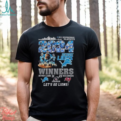 Detroit Lions Winners NFC Divisional Playoff 2024 Let’s Go Lions Shirt