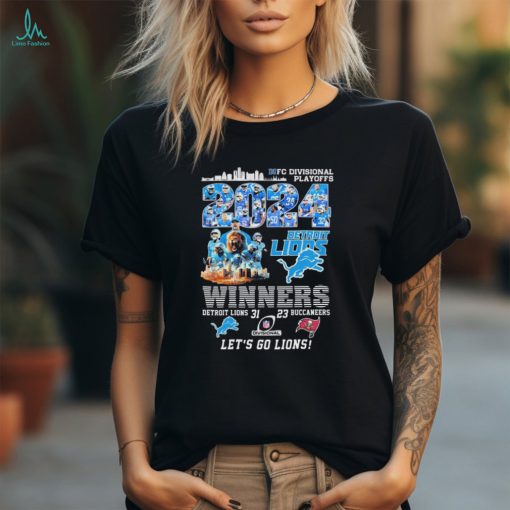 Detroit Lions Winners NFC Divisional Playoff 2024 Let’s Go Lions t shirt