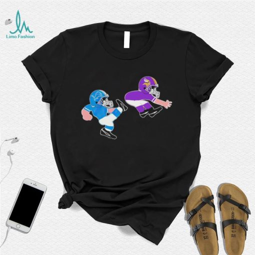 Detroit Lions kicks Minnesota Vikings Football shirt