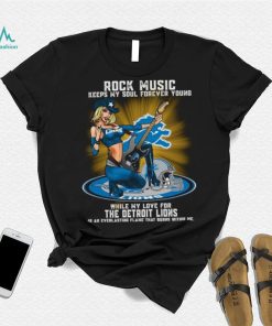 Detroit Lions rock music keep my soul forever young shirt