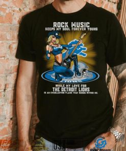 Detroit Lions rock music keep my soul forever young shirt