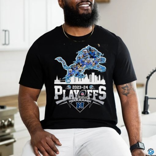 Detroit Lions team signature city 2023 2024 playoffs shirt
