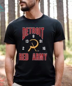 Detroit Red Army Russian 5 Hockey Fan Tee Shirt