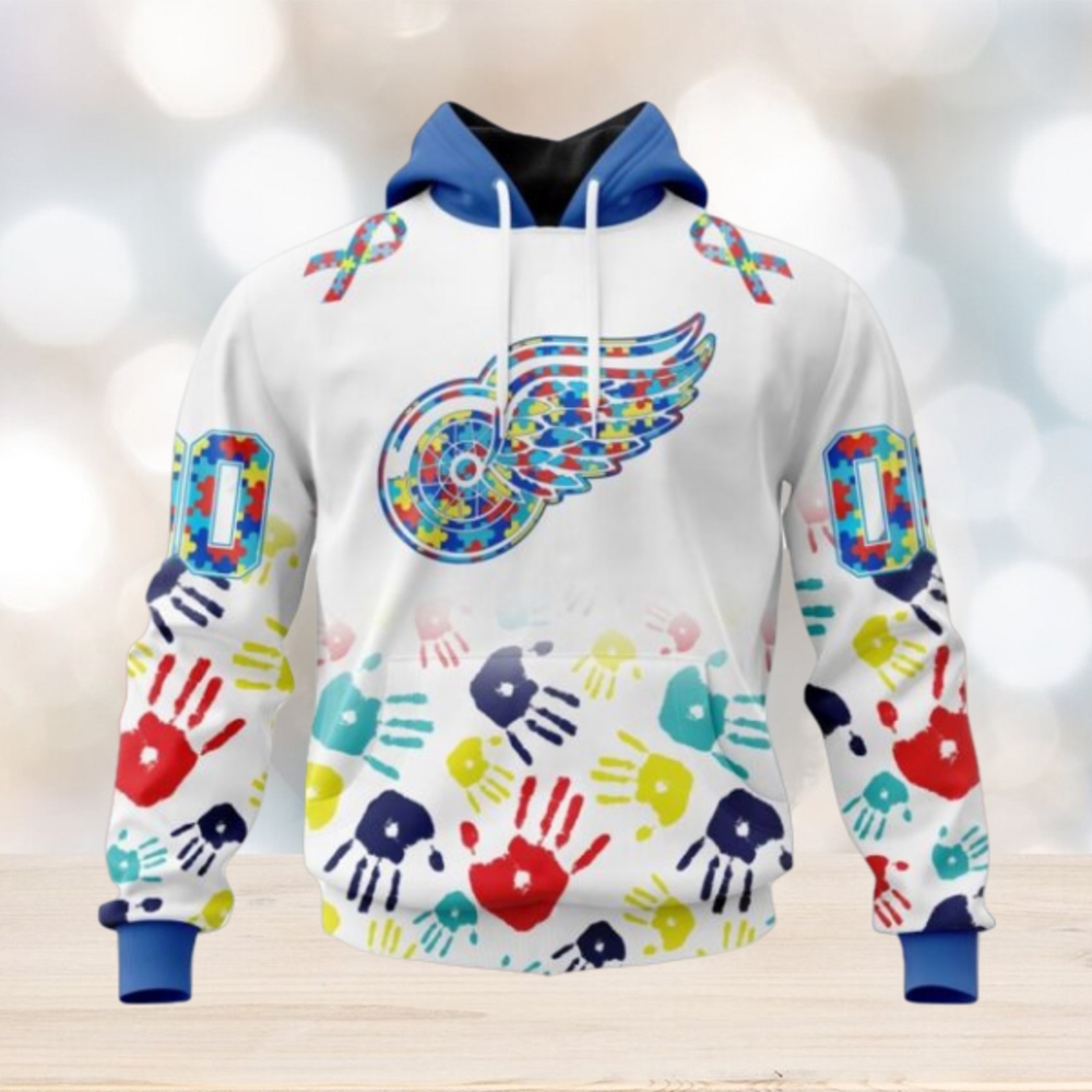 Detroit Red Wings Hoodie Special Autism Awareness Design Hoodie Detroit Red Wings Hoodie Special Autism Awareness Design Hoodie