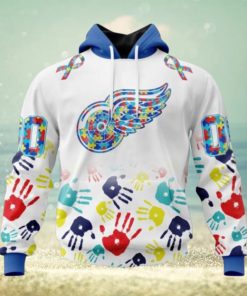 Detroit Red Wings Hoodie Special Autism Awareness Design Hoodie