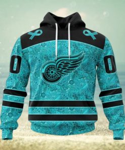Detroit Red Wings Hoodie Special Design Fight Ovarian Cancer Hoodie