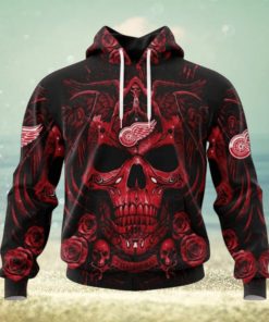 Detroit Red Wings Hoodie Special Design With Skull Art Hoodie