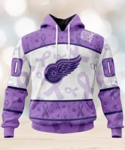 Detroit Red Wings Hoodie Special Lavender – Fight Cancer Hoodie