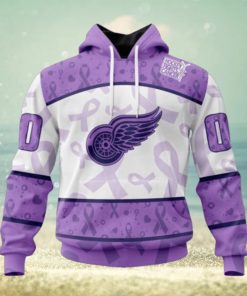 Detroit Red Wings Hoodie Special Lavender – Fight Cancer Hoodie