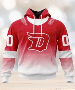 Detroit Red Wings Hoodie Special Retro Gradient Design Hoodie