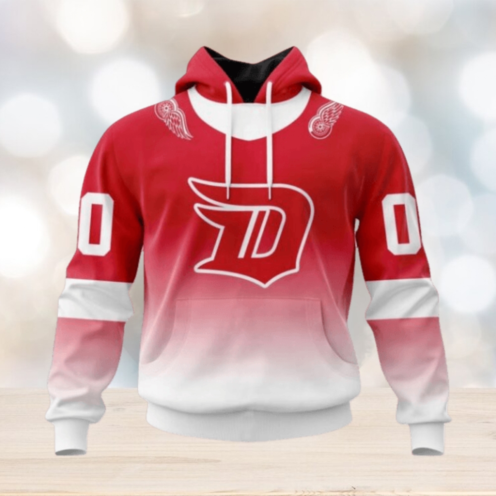 Detroit Red Wings Hoodie Special Retro Gradient Design Hoodie Detroit Red Wings Hoodie Special Retro Gradient Design Hoodie
