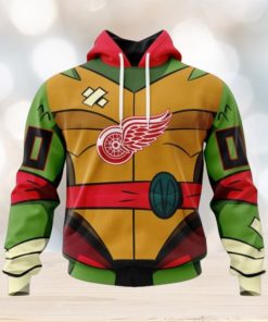 Detroit Red Wings Hoodie Special Teenage Mutant Ninja Turtles Design Hoodie