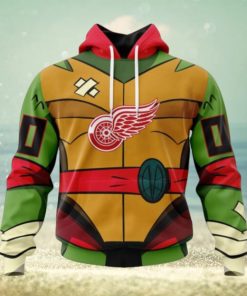 Detroit Red Wings Hoodie Special Teenage Mutant Ninja Turtles Design Hoodie