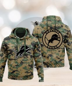 Detroit Salute To Service Veterans Day Army Hoodie 3D