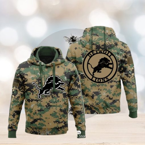 Detroit Salute To Service Veterans Day Army Hoodie 3D