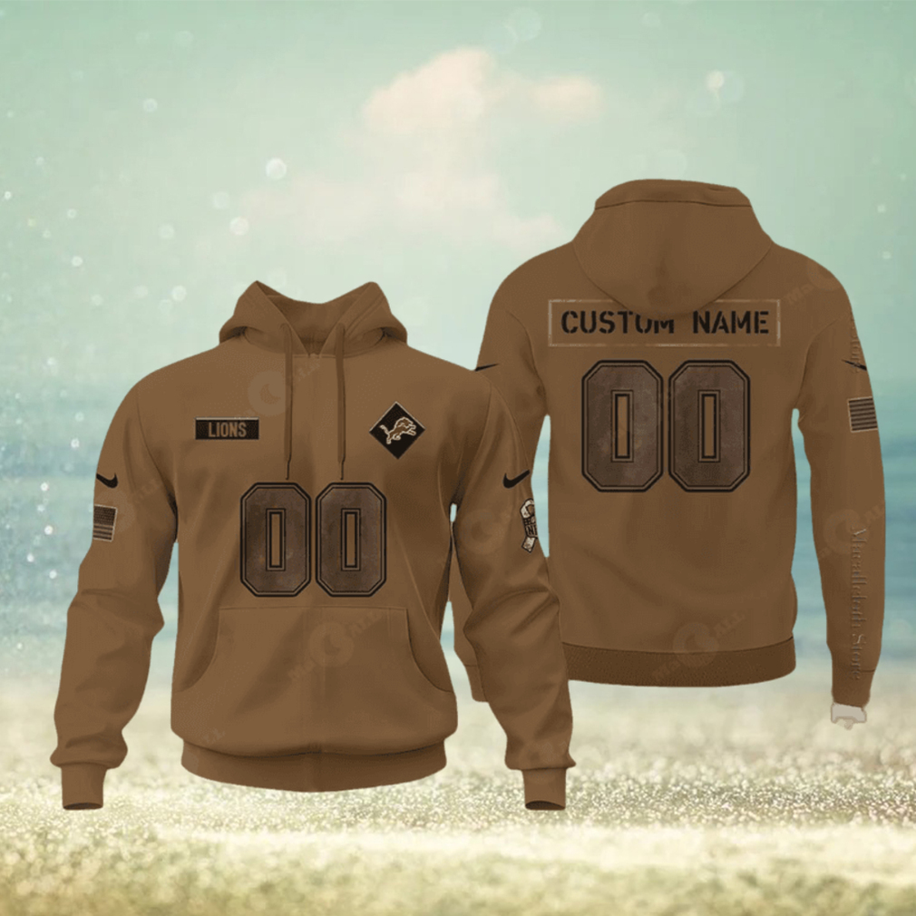 Detroit Salute To Service Veterans Day Grey Hoodie 3D Detroit Salute To Service Veterans Day Grey Hoodie 3D