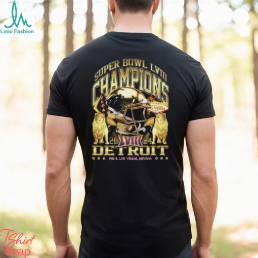 Detroit Super Bowl Champions 2024 ‘Gold Rush Vintage’ Kids T Shirt