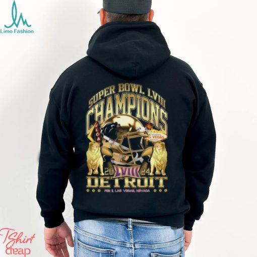 Detroit Super Bowl Champions 2024 ‘Gold Rush Vintage’T Shirt