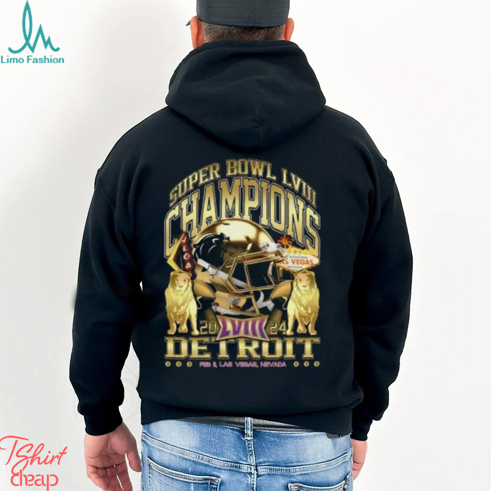 Detroit Super Bowl Champions 2024 'Gold Rush Vintage'T Shirt Detroit Super Bowl Champions 2024 'Gold Rush Vintage'T Shirt
