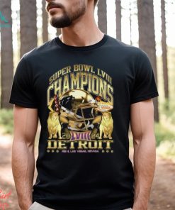 Detroit Super Bowl Champions 2024 'Gold Rush Vintage'T Shirt