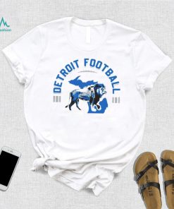 Detroit football Lions map shirt