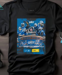 Detroit lions all grit nfl wild card 24 23 la rams shirt