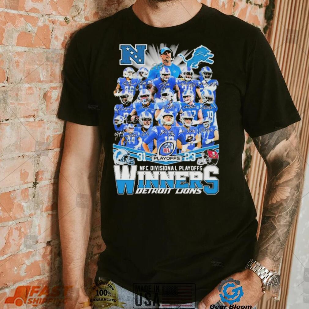 Detroit lions team player champions nfc divisional playoffs winners shirt Detroit lions team player champions nfc divisional playoffs winners shirt