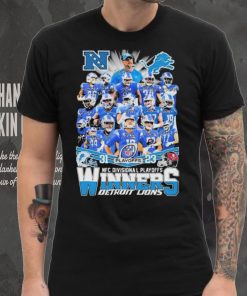 Detroit lions team player champions nfc divisional playoffs winners shirt, hoodie, sweater, long sleeve and tank top Detroit lions team player champions nfc divisional playoffs winners shirt