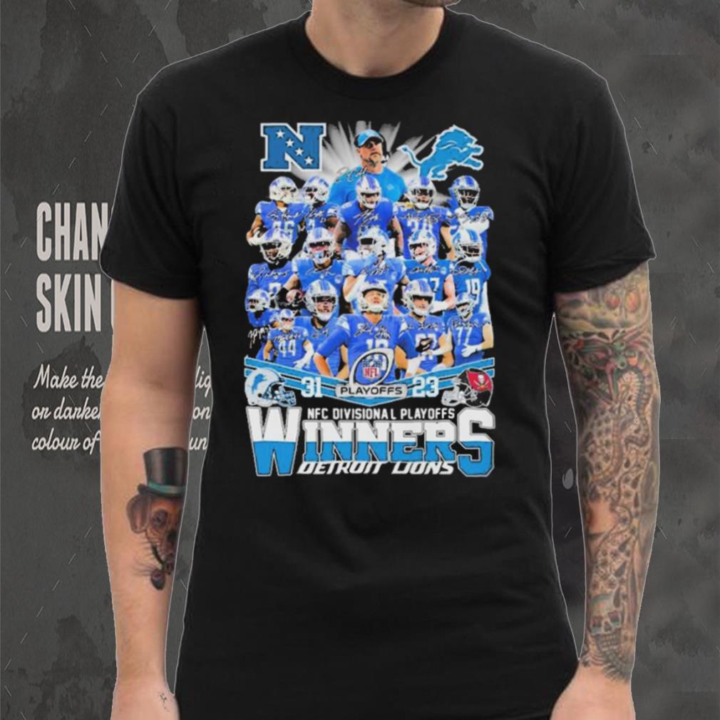 Detroit lions team player champions nfc divisional playoffs winners shirt Detroit lions team player champions nfc divisional playoffs winners shirt