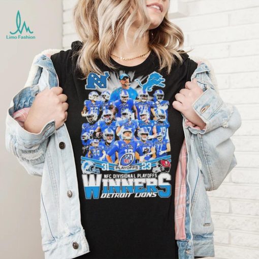 Detroit lions team player champions nfc divisional playoffs winners shirt
